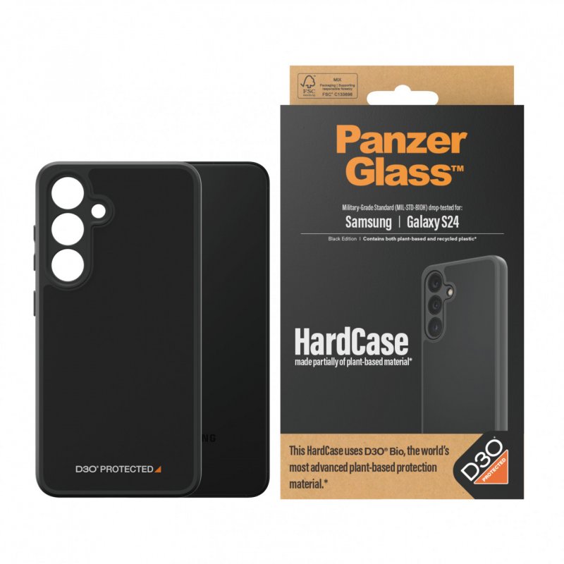 PanzerGlass HardCase with D3O Samsung Galaxy S24 | Black