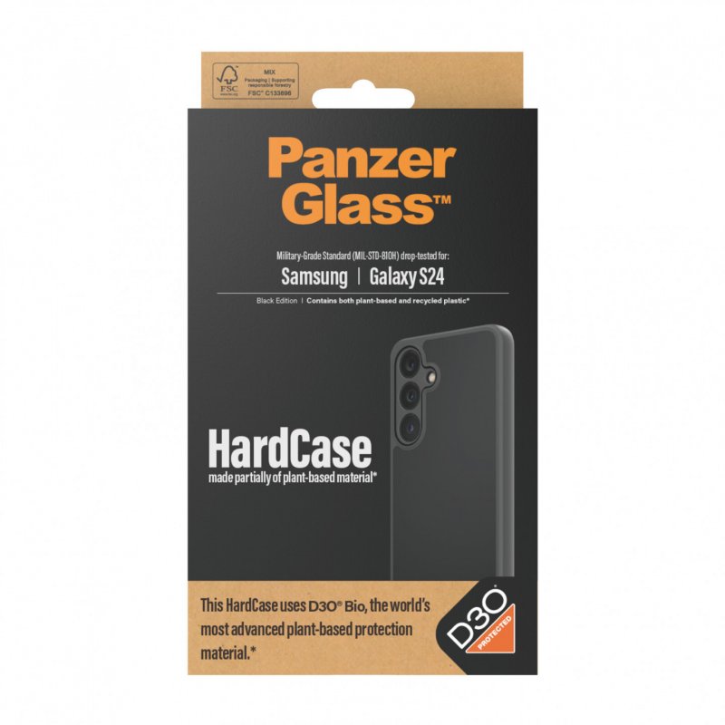 PanzerGlass HardCase with D3O Samsung Galaxy S24 | Black