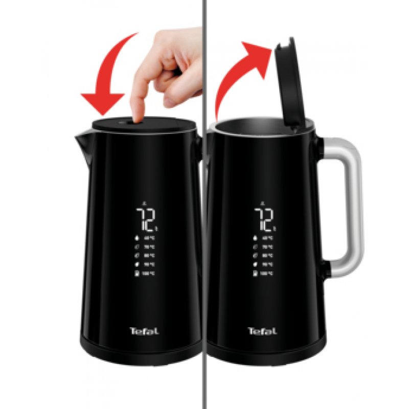 Tefal KO851 electric kettle 1.7 L Black 1800 W