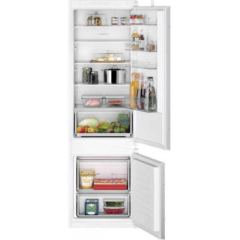 Siemens iQ100 KI87VNSE0 fridge-freezer Built-in 270 L E White