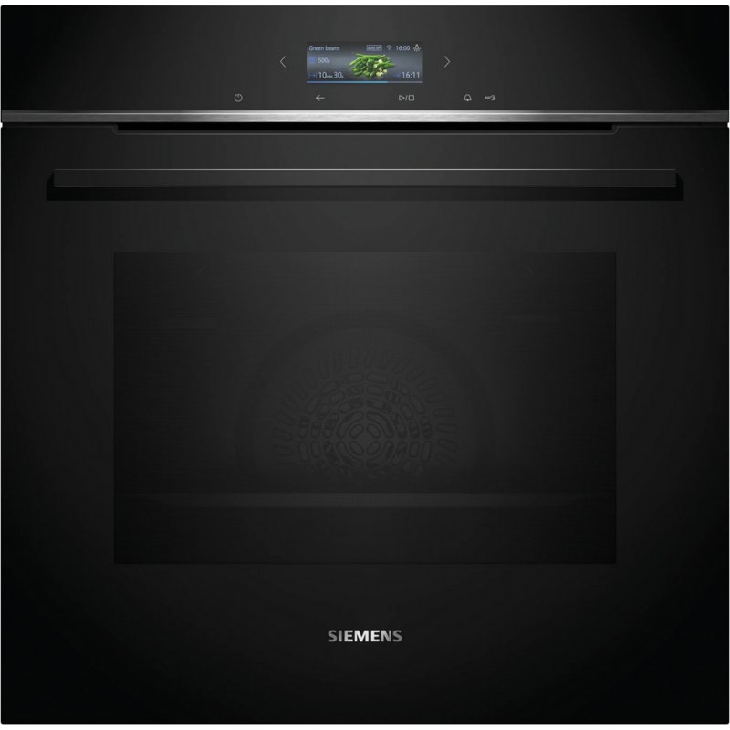 Siemens iQ700 HB734G1B1 four 71 L 3600 W A Noir
