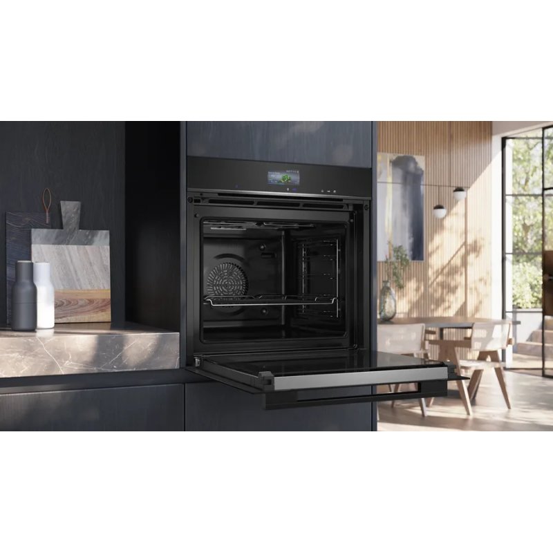Siemens HR776G1B1 oven 71 L 3600 W A Black, Stainless steel