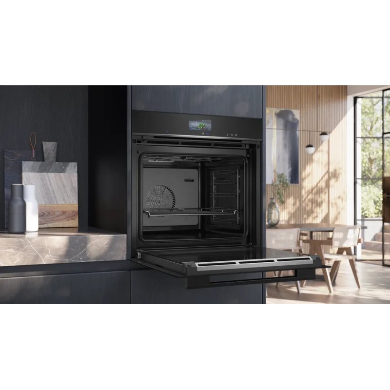 Siemens HS736G3B1 oven 71 L A Black, Stainless steel