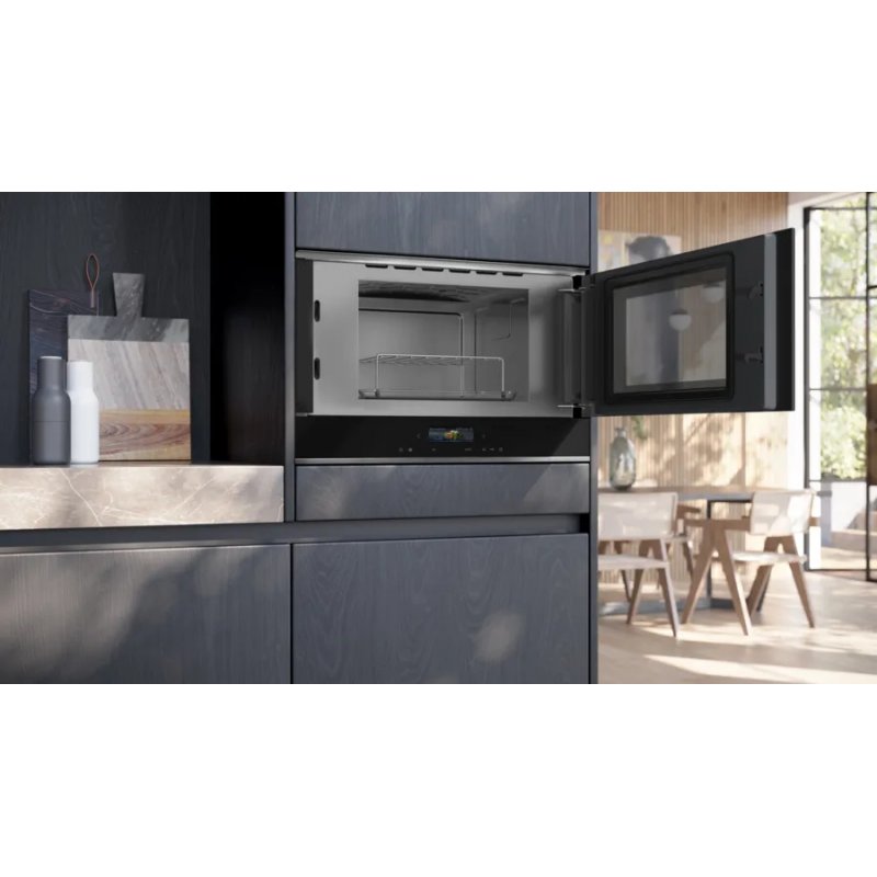 Siemens iQ700 BE732R1B1 microwave Built-in Combination microwave 21 L 900 W Black
