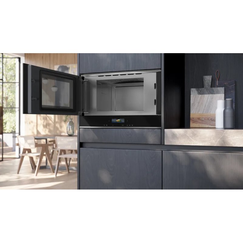 Siemens iQ700 BF722L1B1 micro-onde Intégré Micro-onde simple 21 L 900 W Noir