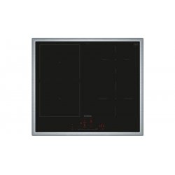 Siemens iQ500 ED64RHSB1E plaque Noir, Acier inoxydable Intégré 60 cm Plaque avec zone à induction 4 zone(s)