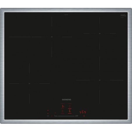 Siemens iQ300 EH645HFB1E hob Black Built-in 60 cm Zone induction hob 4 zone(s)