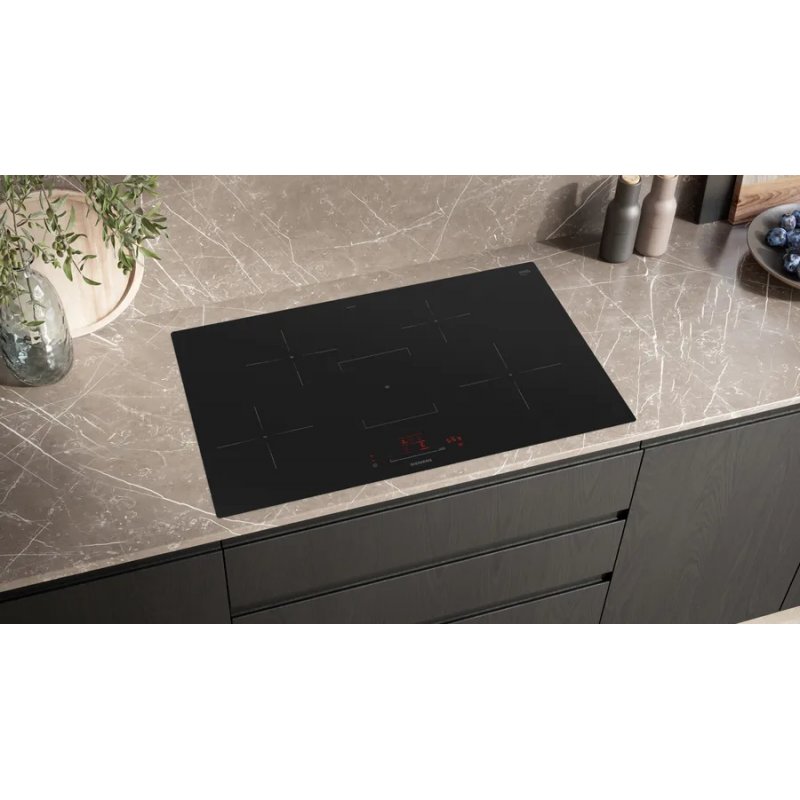 Siemens iQ300 EH801HFB1E hob Black Built-in 80 cm Zone induction hob 4 zone(s)