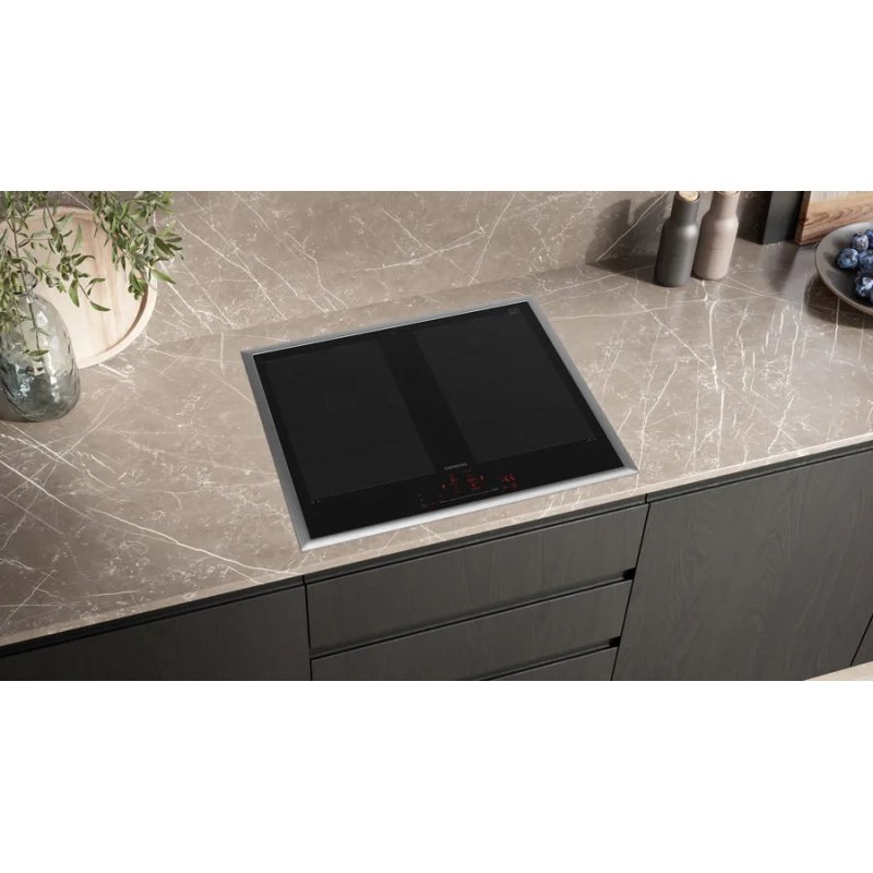 EX645HXC1E iQ700, Autarkes Kochfeld (schwarz/edelstahl, 60 cm, Home Connect)