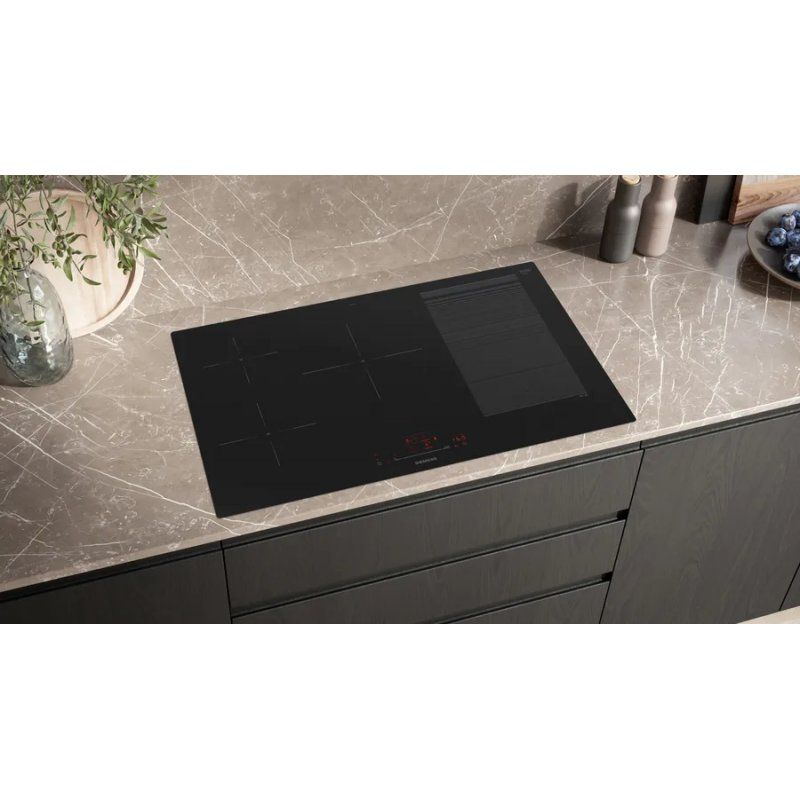 EX801HVC1E iQ700, Autarkes Kochfeld (schwarz, 80 cm, Home Connect)