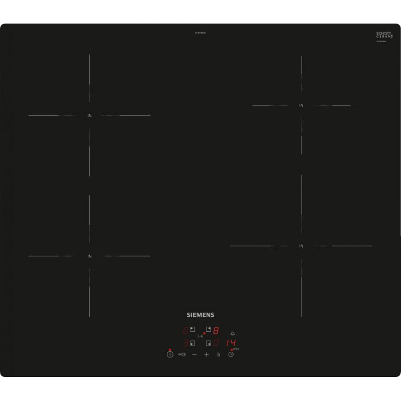 Siemens iQ100 EU611BEB6E hob Black Built-in 60 cm Zone induction hob 4 zone(s)