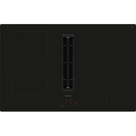 ED811BS16E iQ300, Autarkes Kochfeld (schwarz, 80 cm, mit integriertem Dunstabzug)