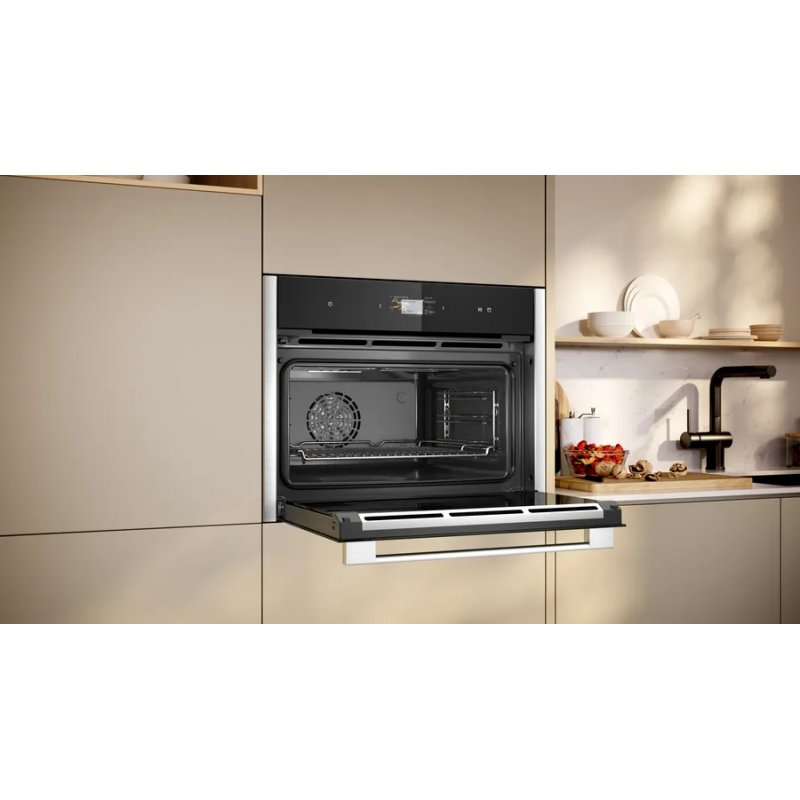 Neff C24FS31N0 steam oven Medium Black, Stainless steel Touch