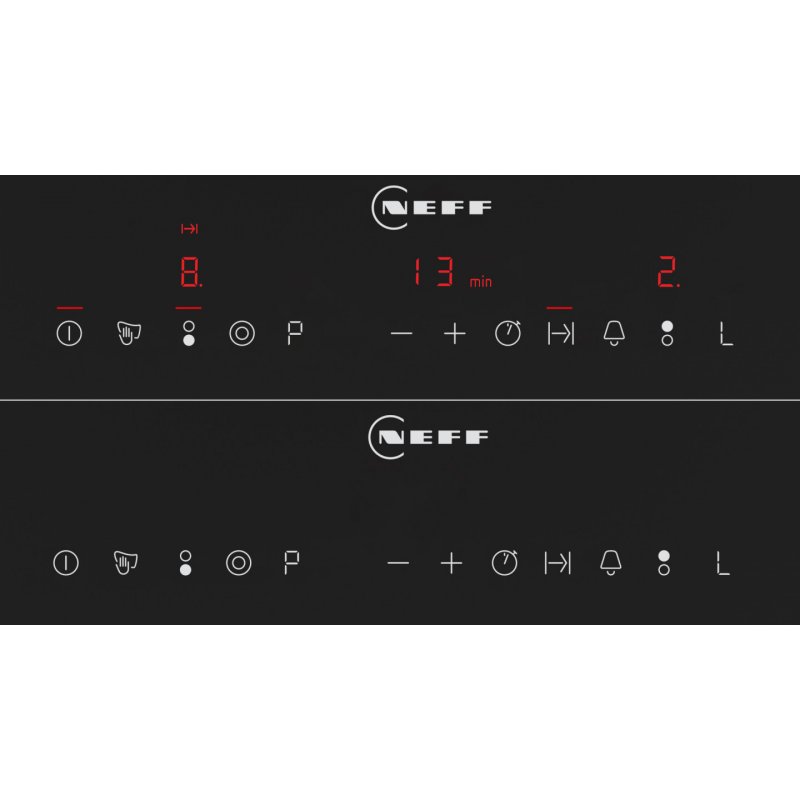 Neff T13TDF9L8 hob Black Built-in 30 cm Ceramic 2 zone(s)