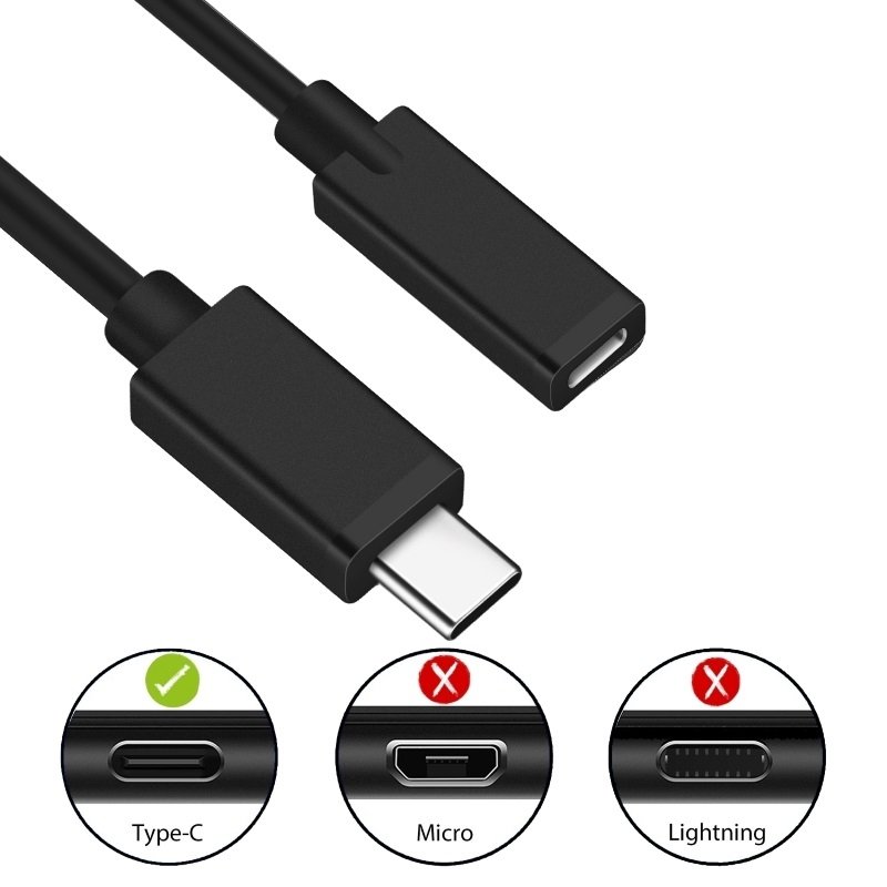 Ewent EC1037 câble USB 1,8 m USB 2.0 USB C Noir