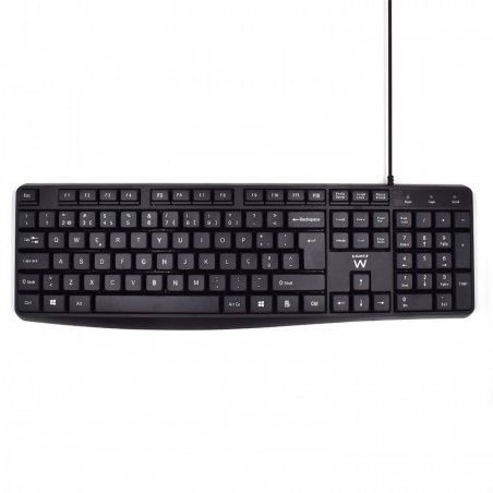 Ewent EW3002 keyboard USB QWERTY Portuguese Black