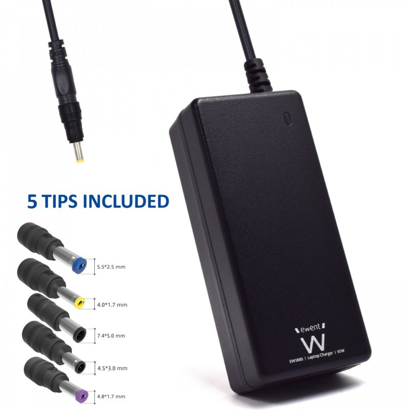 Ewent EW3898 power adapter/inverter Indoor 65 W Black