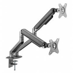 Gembird MA-DA2-05 support d'écran plat pour bureau 81,3 cm (32") Gris