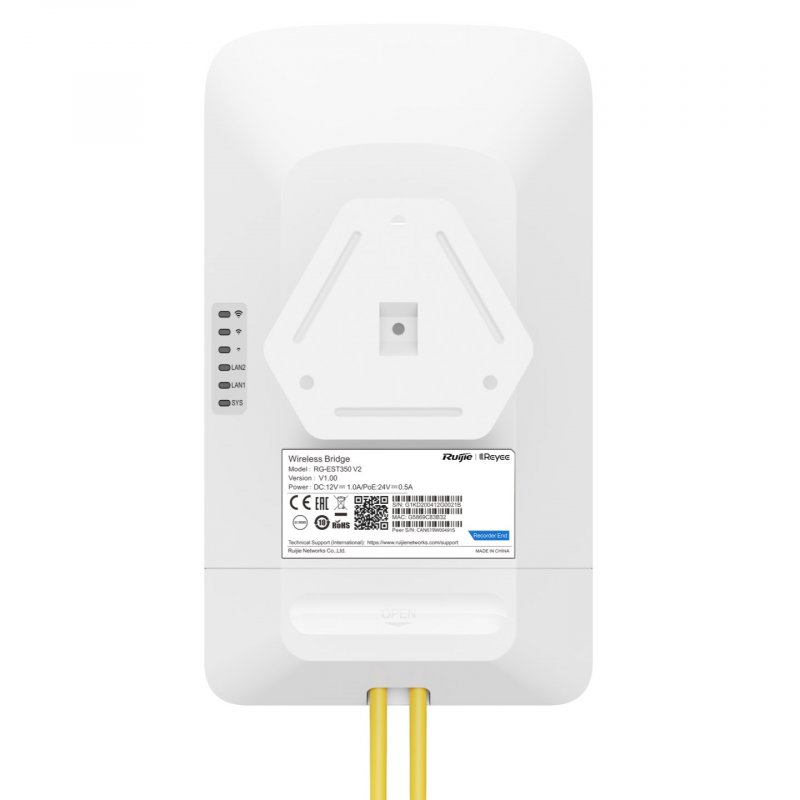 RUIJIE REYEE 2X IP54 OUTDOOR WIRELESS BRIDGE 5KM 15DBI 5GHZ WIFI