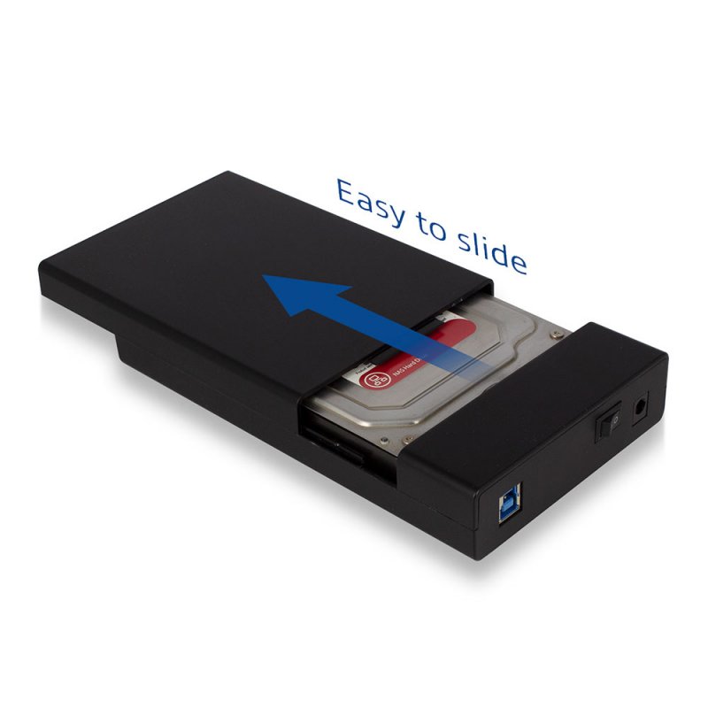 Ewent EW7056 storage drive enclosure HDD enclosure Black 3.5"
