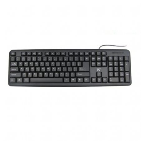 Ewent EW3112 keyboard USB PS/2 QWERTY Portuguese Black