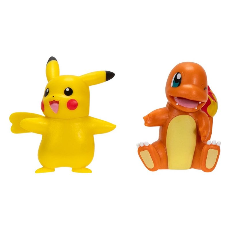Pokémon pack 2 figurines Battle Figure First Partner Set Salamèche 2, female Pikachu