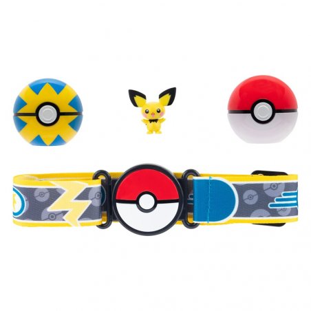 Pokémon ensemble pour ceinture Clip'n'Go Poké Ball, Quick Ball & Pichu