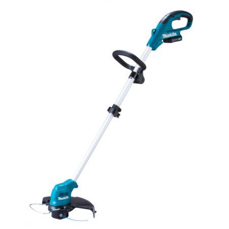 Makita UR100DWAE string trimmer with battery and charger