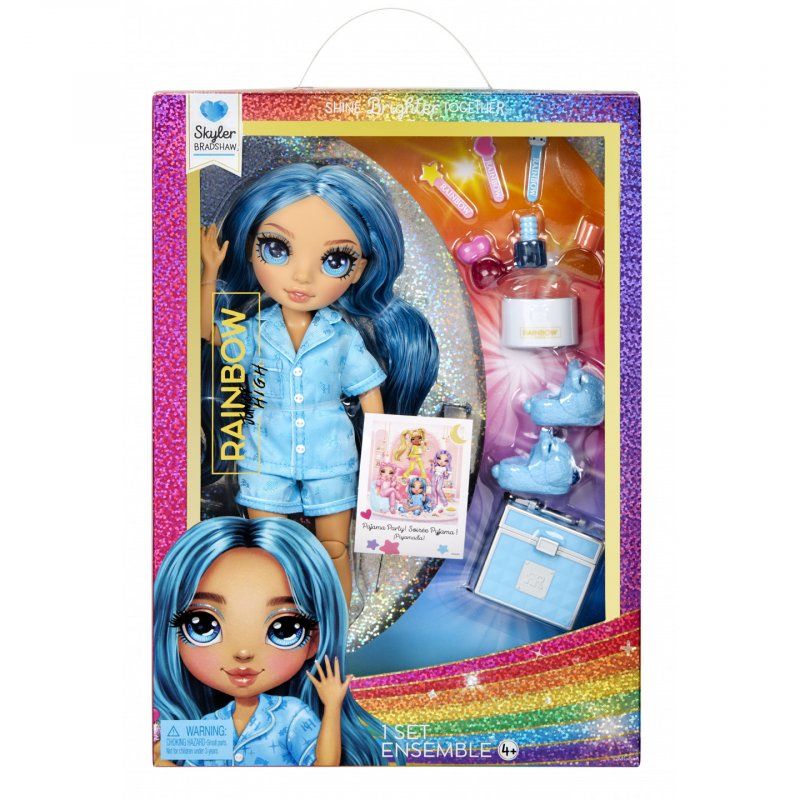 Rainbow High Junior High PJ Party Fashion Doll- Skyler (Blue)