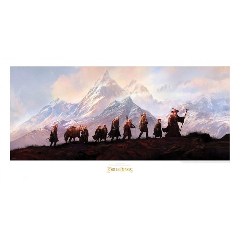 Le Seigneur des Anneaux impression Art Print The Fellowship of the Ring: 20th Anniversary 59 x 30 cm