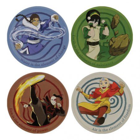 Avatar, le dernier maître de l'air pack 4 sous-verres