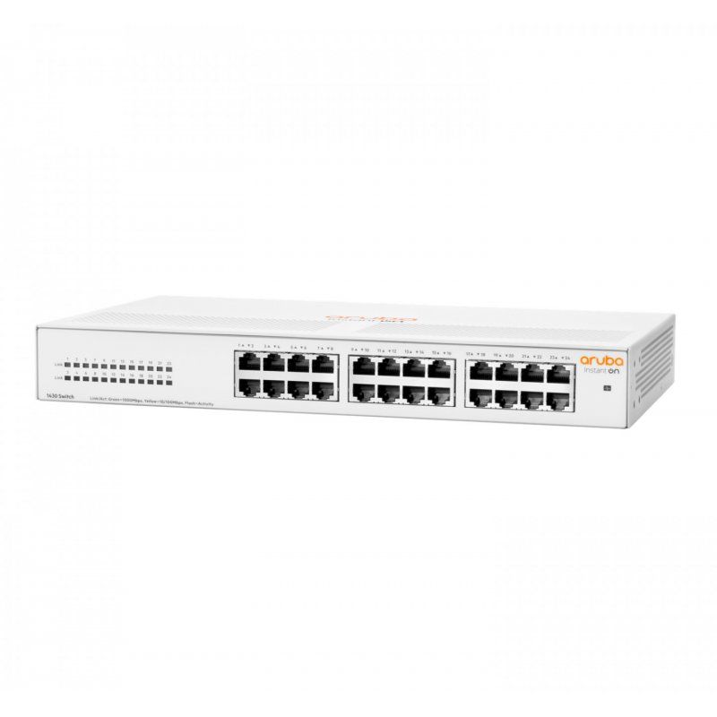 Aruba Instant On 1430 24G Non-géré L2 Gigabit Ethernet (10/100/1000) 1U Blanc