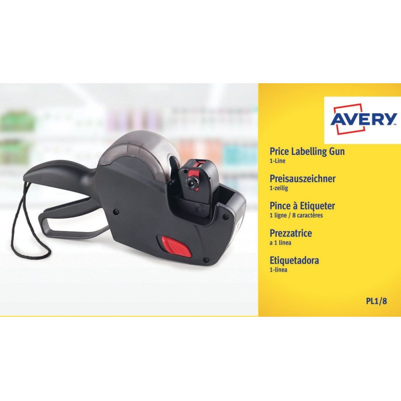 Avery PL1/8 label applying machine Manual label applying machine Black