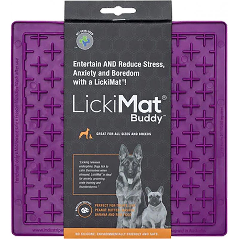 LICKI MAT - Dog Bowl Buddy Purple 20X20Cm - (645.5351)