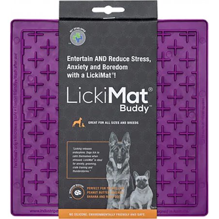 LICKI MAT - Dog Bowl Buddy Purple 20X20Cm - (645.5351)