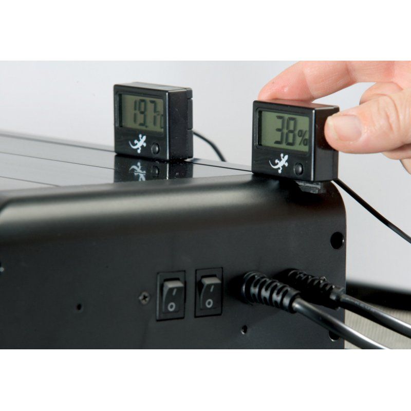 Exo Terra PT2472 thermomètre environnement Thermomètre électrique Terrarium Noir