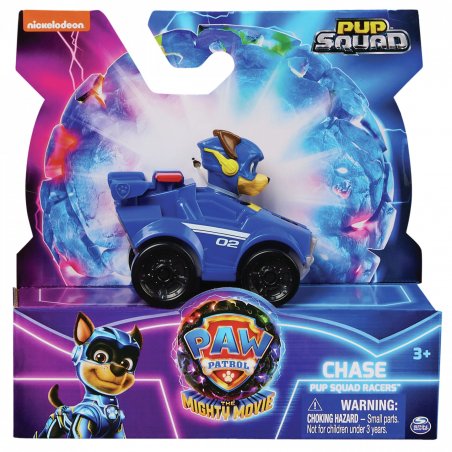 PAW Patrol : The Mighty Movie, Pup Squad Racers Collectible Chase, Mighty Pups Toy Cars, Kids Toys for Ages 3 and up