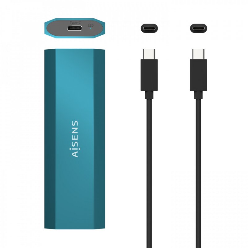 AISENS ASM2-019BLU storage drive enclosure SSD enclosure Blue M.2