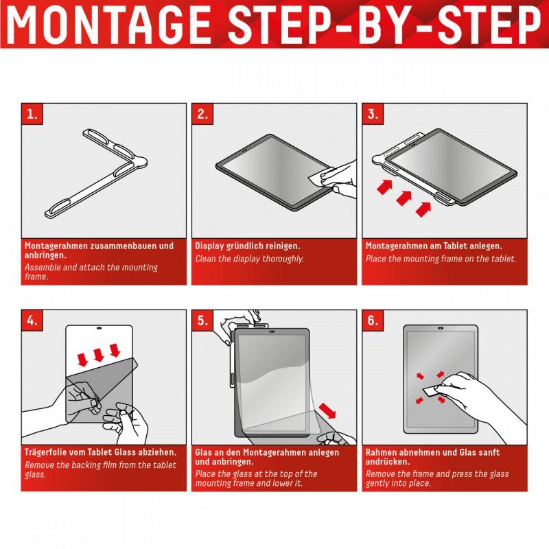 Displex Schutzfolie f. Ipad Pro 11'' (1./2./3./4. Gen.) und Air (4./5. Gen.)