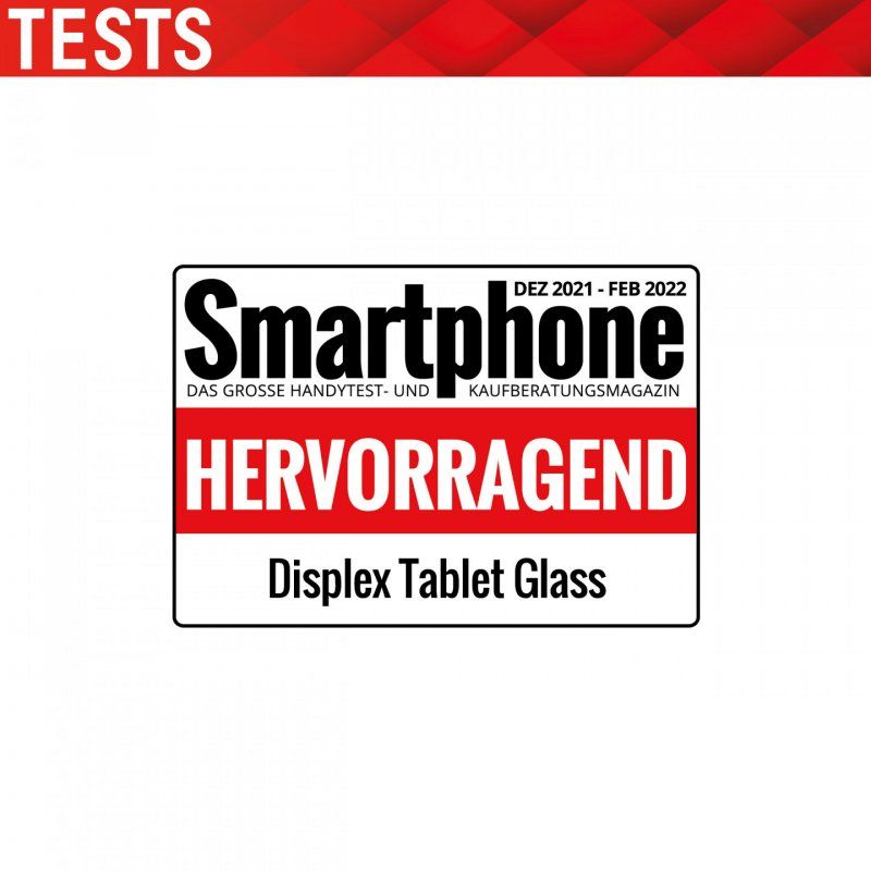 Displex Tablet Glass (9H) for Apple iPad (7./8./9. Gen.)/Air (3. Gen.), Eco Mounting Frame, unbreakable, ultra-slim,