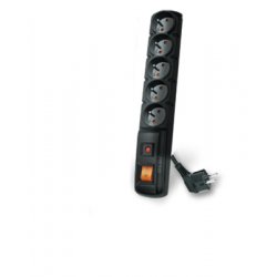 ACAR F5 power extension 1.5 m 5 AC outlet(s) Indoor Black