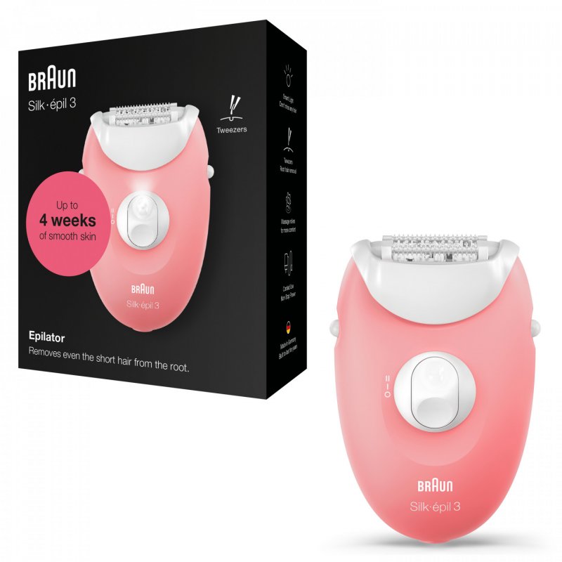 Braun Silk-épil 3 3-176 epilator with 3 extras