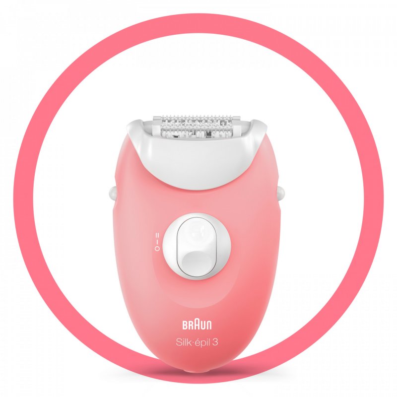 Braun Silk-épil 3 SES 3-176 20 pince(s) Rose, Blanc