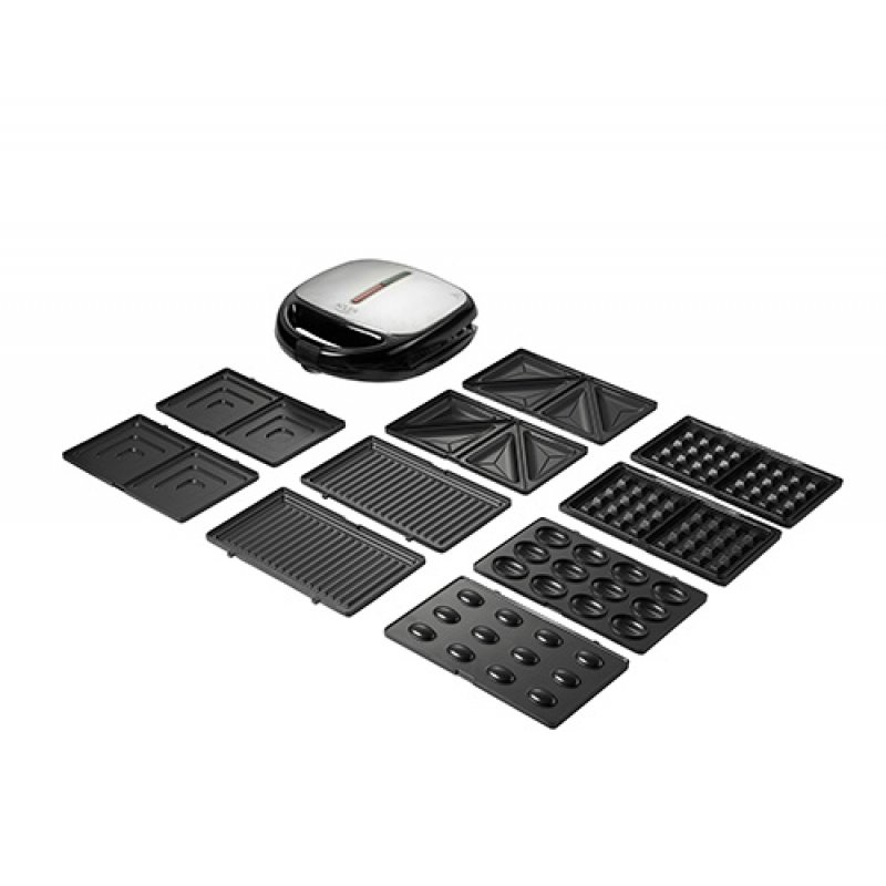 Adler AD 3040 sandwich maker 1200 W Black Grey