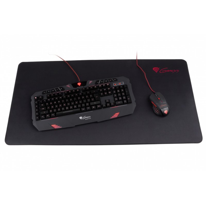 GENESIS M12 MAXI Tapis de souris de jeu Noir