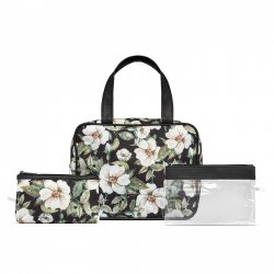 Gillian Jones - 3-piece cosmetic bag set with flight check in bag