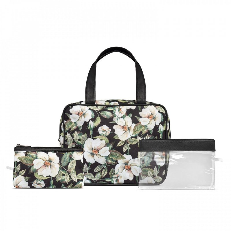 Gillian Jones - 3-piece cosmetic bag set with flight check in bag