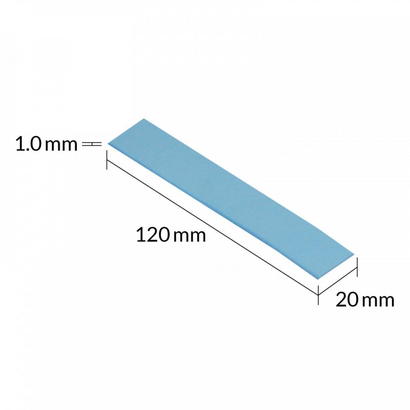 Lot de 4 Pads Thermiques Arctic TP-3 120x20x1mm (Bleu)