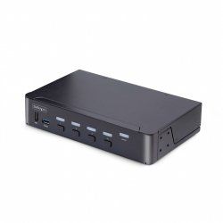 StarTech.com 4-Port DisplayPort KVM Switch, 8K 60Hz / 4K 144Hz, Single Display, DP 1.4, 2x USB 3.0 Ports, 4x USB 2.0