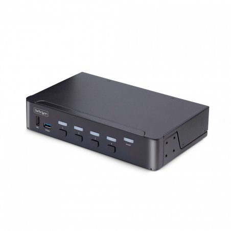 StarTech.com Switch KVM DisplayPort 4 Ports - 8K 60H/4K 144Hz, Écran Unique, DisplayPort 1.4, 2 Ports USB 3.0, 4x USB